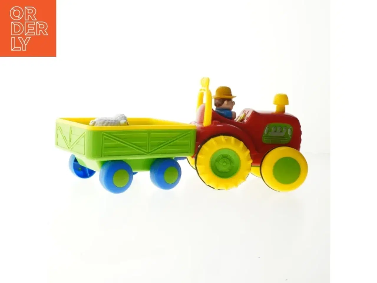 Billede 4 - Legetøjstraktor med anhænger (str. 40 cm)