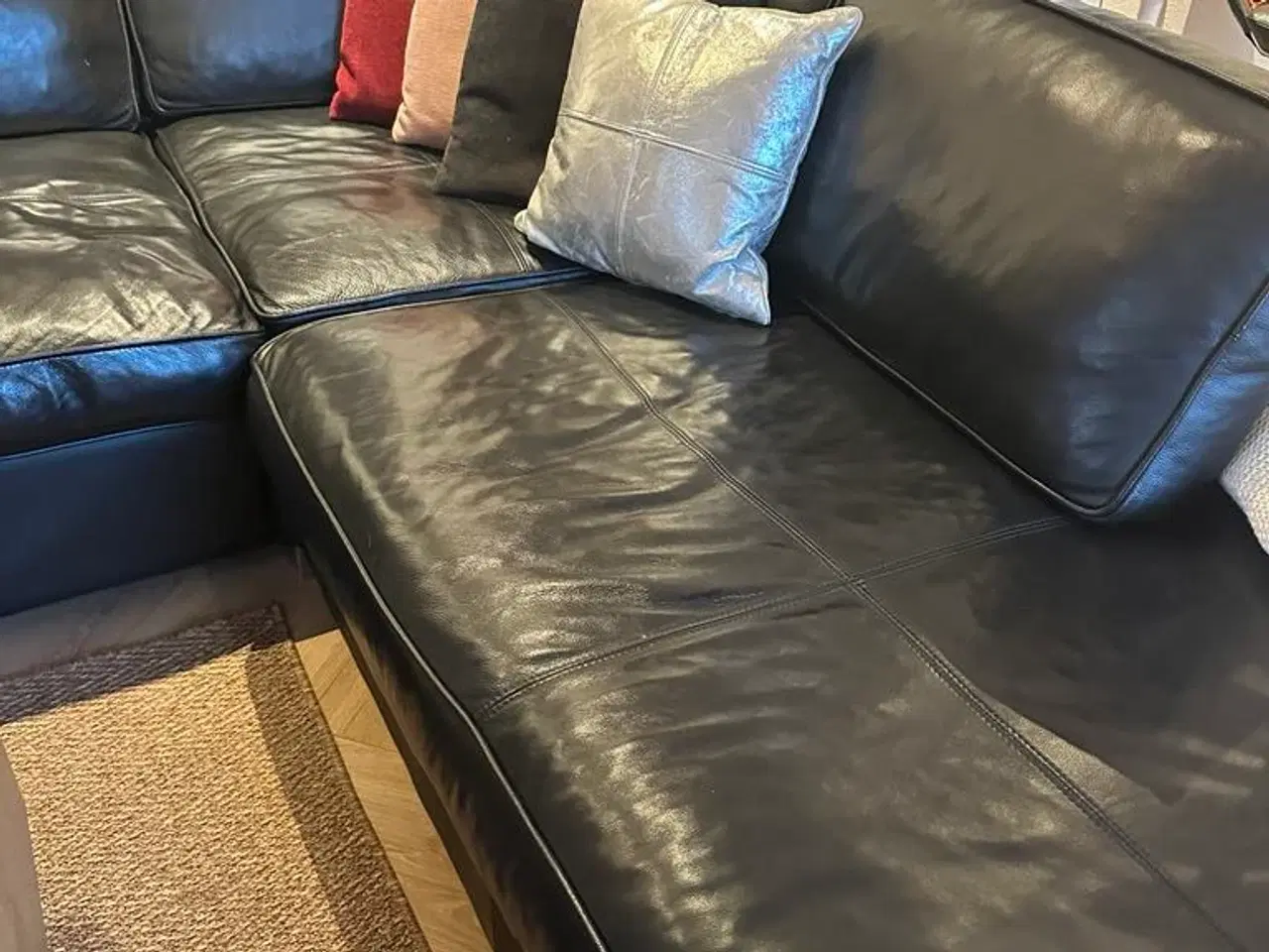 Billede 1 - Lædersofa