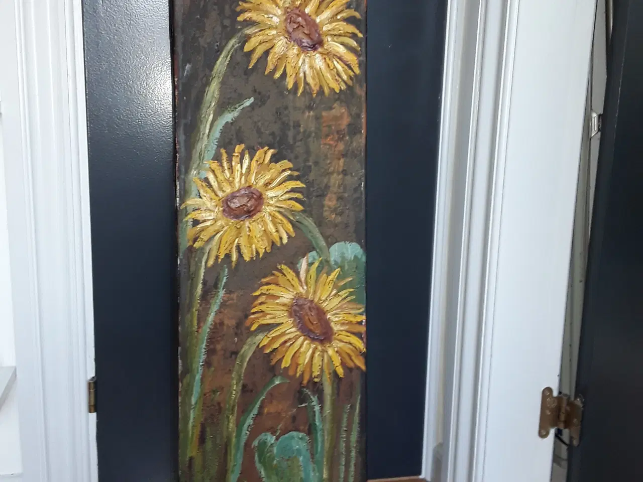 Billede 1 - Aflangt Solsikke maleri