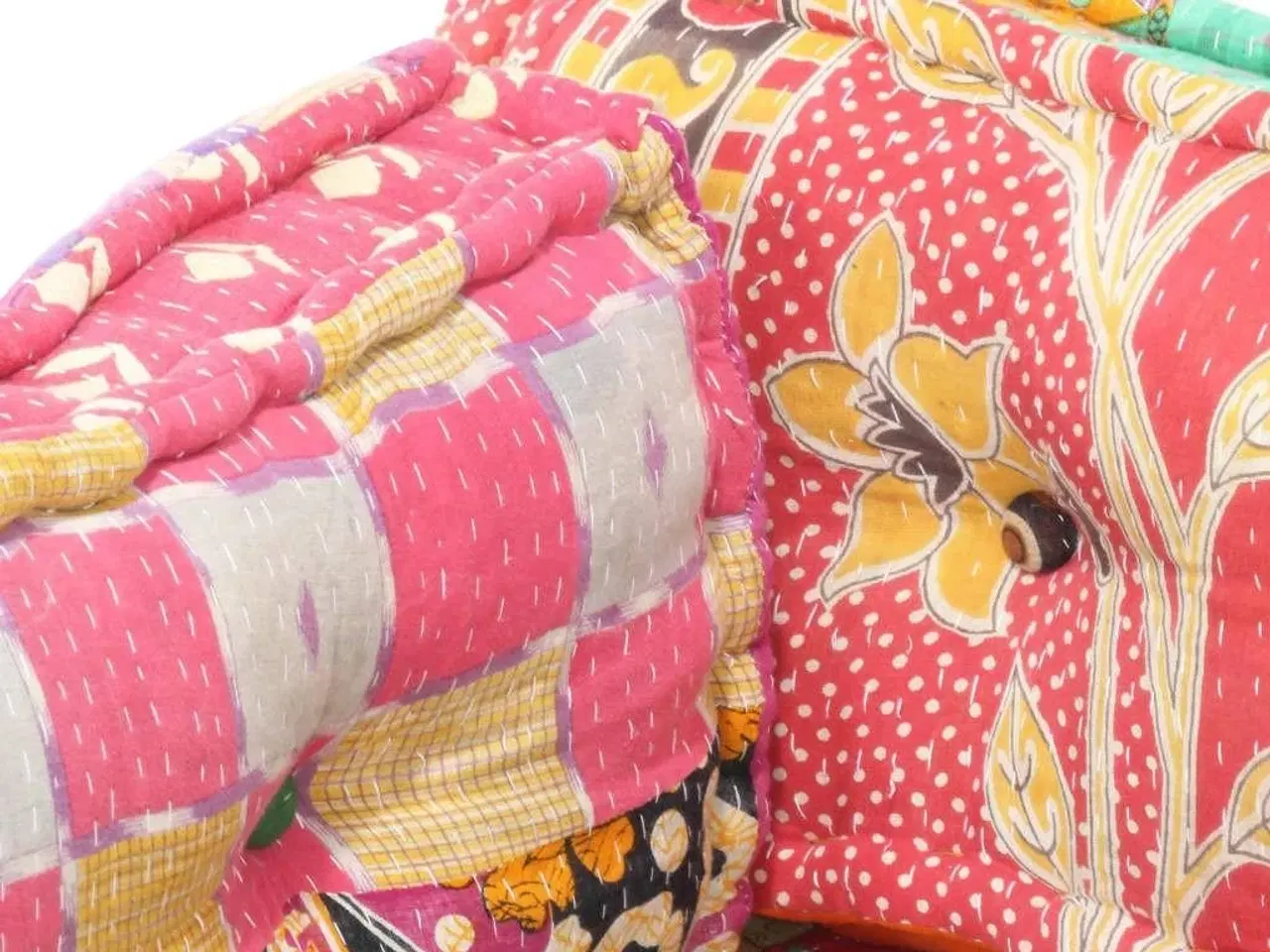 Billede 3 - Hynde til pallesofa stof patchwork flerfarvet