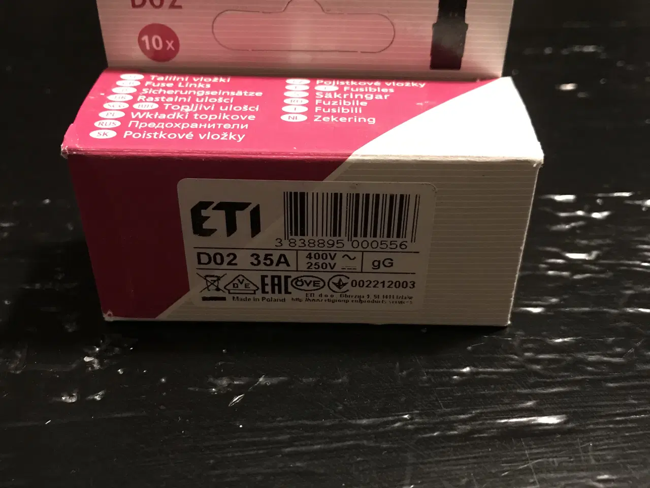 Billede 2 - 10 stk ETI D02 sikring, 35 A