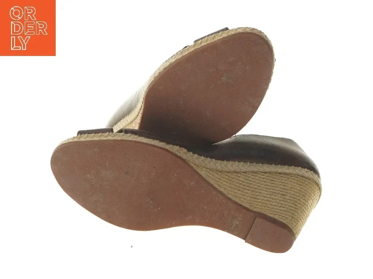 Billede 5 - Brune kilehælsko med åben tå fra Billi Bi (str. fod 25 cm)