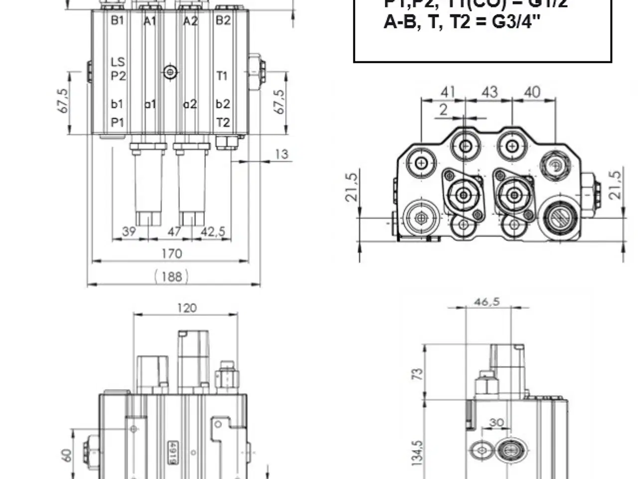 Billede 6 - Frontlæsserventil 90 l/min hydraulisk 2 sektioner