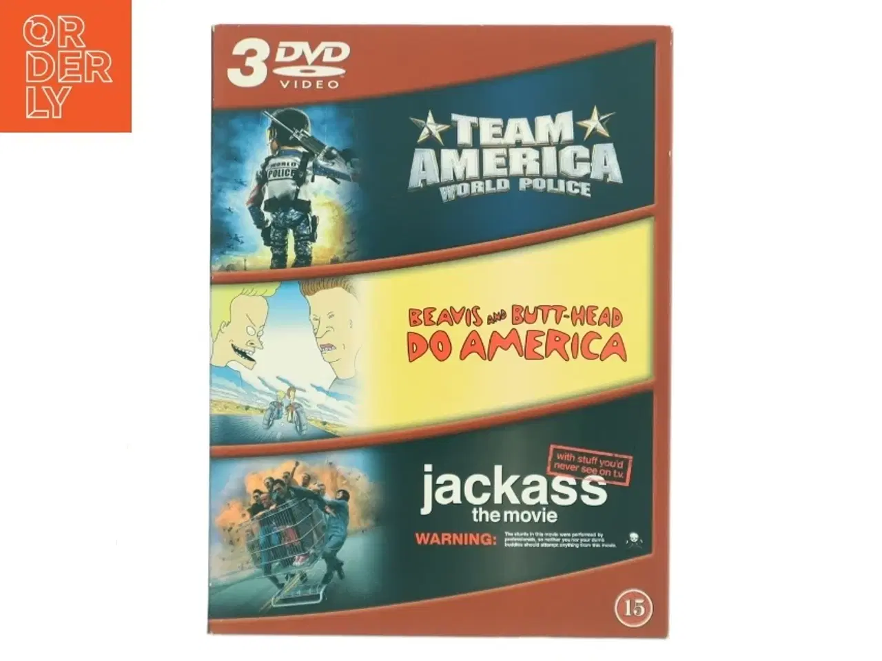 Billede 1 - Team America / Beavis and Butt-head Do America / Jackass the Movie med Team America: Trey Parker, Beavis and Butt-head Do America: Mike Judge, Jackass