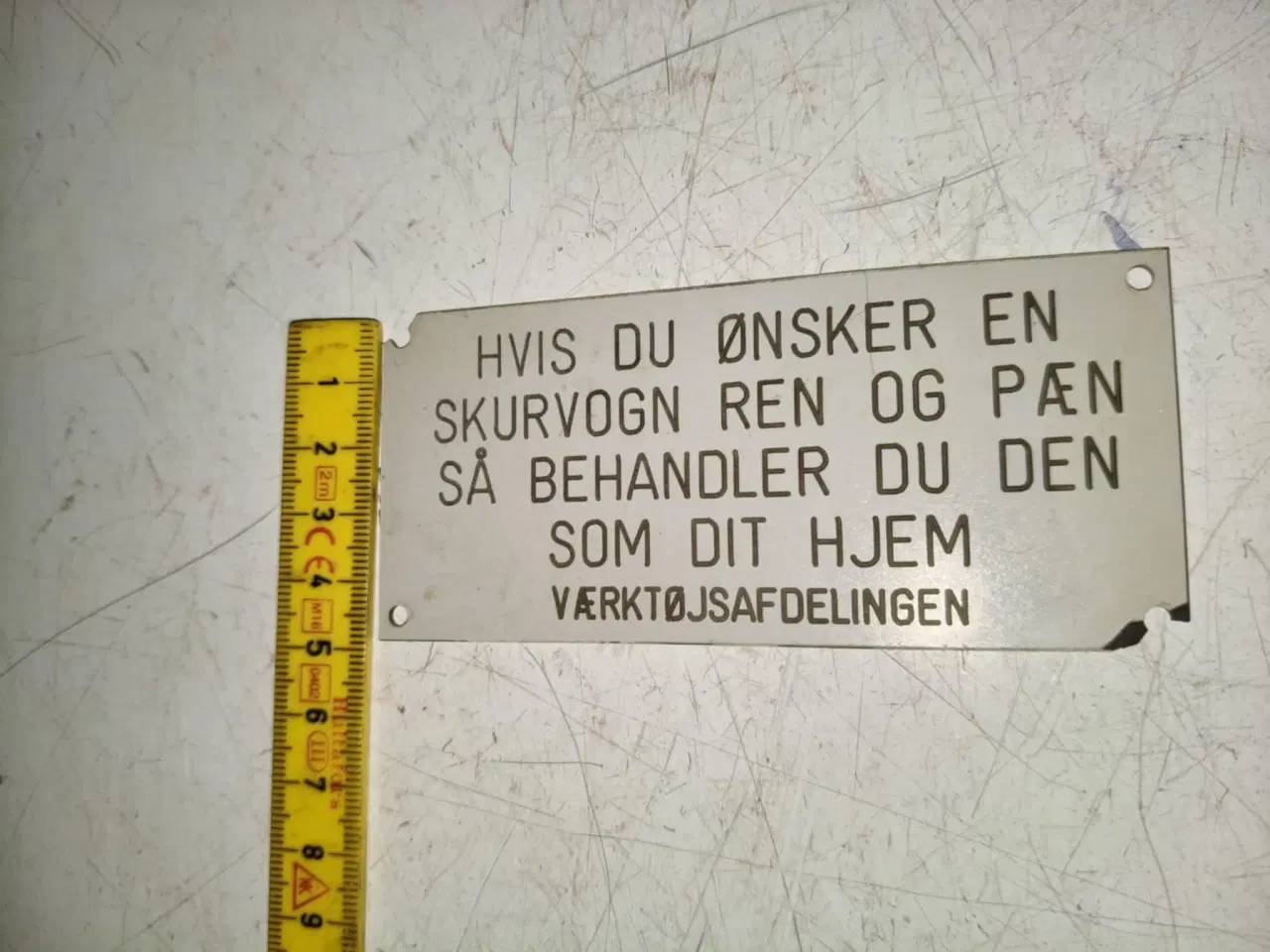 Billede 3 - super fedt lille skilt ikke et man se så tit