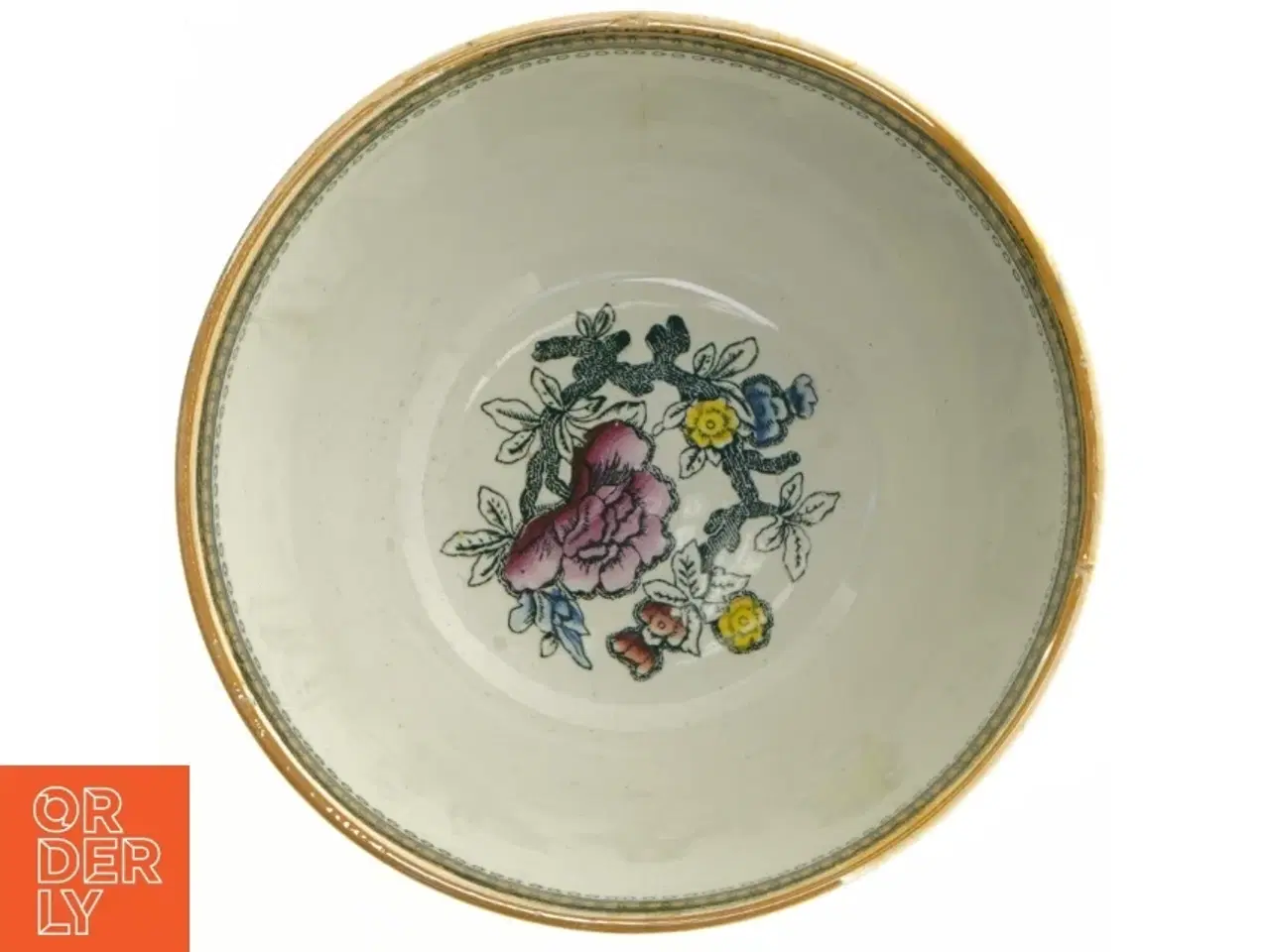 Billede 2 - Dekorativ porcelænsskål (str. 22 x 11 cm)