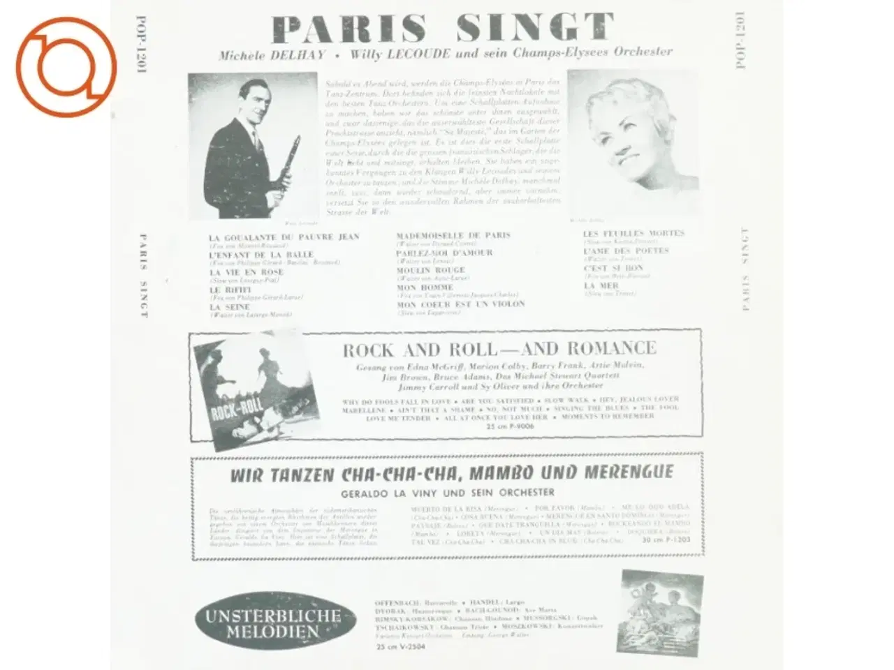 Billede 4 - Mich&#232;le Delhay - Paris singt Vinyl LP