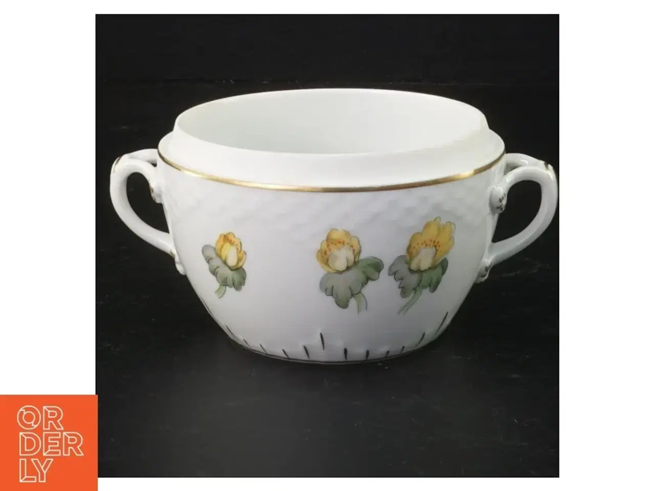 Billede 1 - Porcelæns sukkerskål uden låg fra B&G (str. Ø 11 cm)