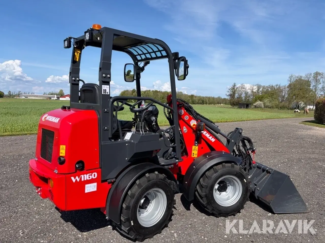 Billede 3 - Minilæsser Wiseman W1160 med skovl og hydrauliske gafler