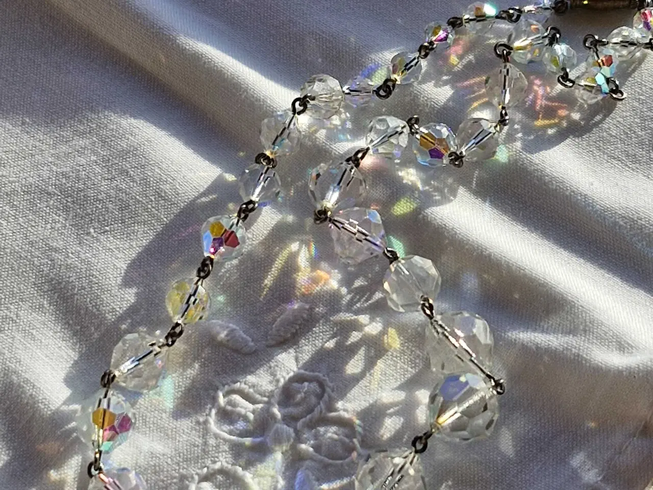 Billede 4 - Smuk krystal halskæde fra 60'erne