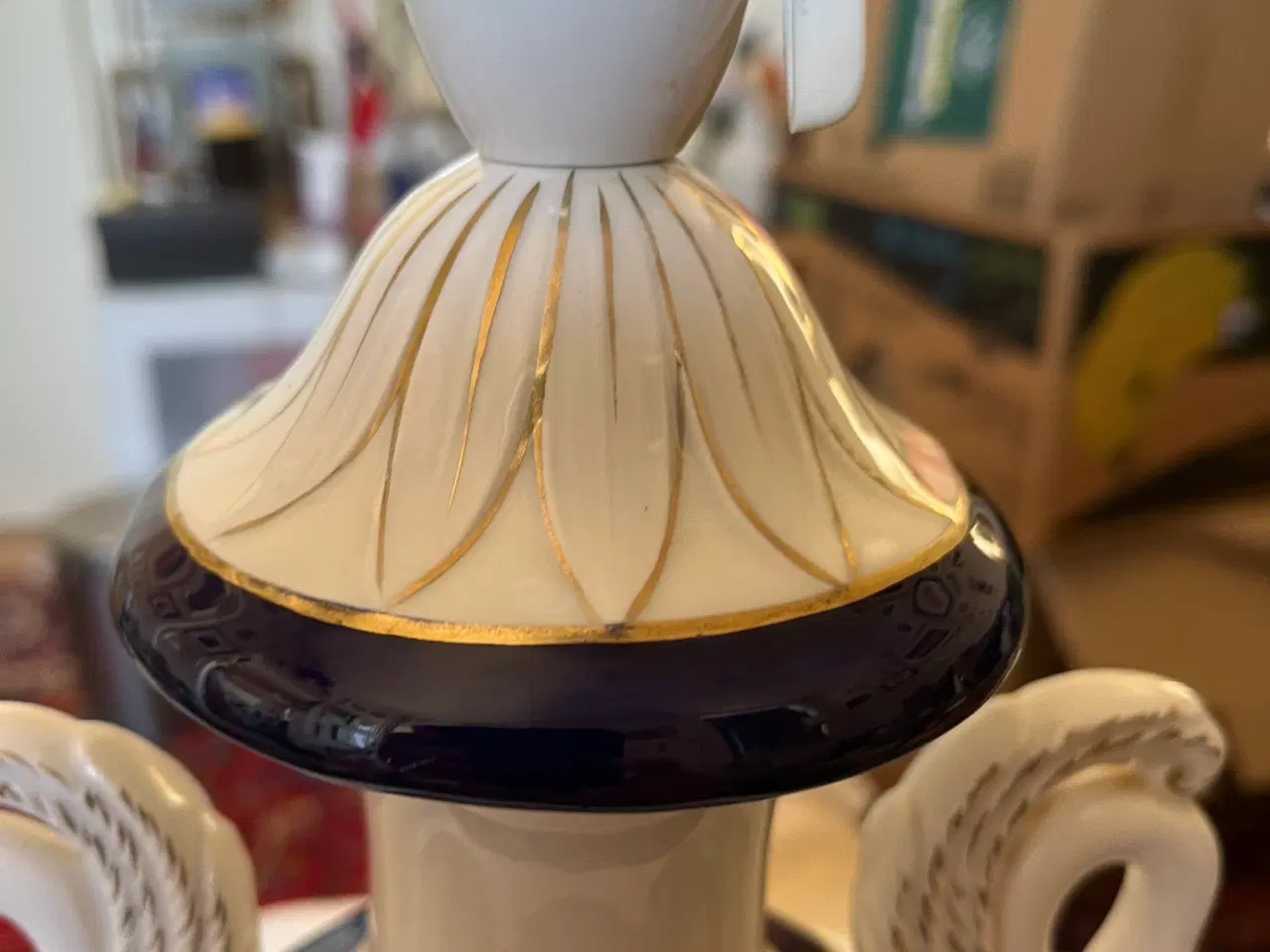 Billede 2 - Italiens porselænlampe - Crown SSF