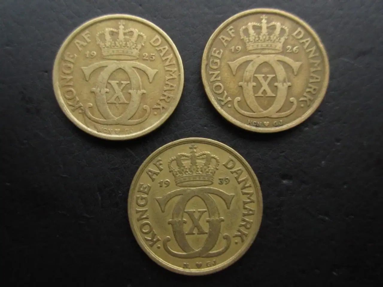 Billede 1 - 1 krone 1925, 1926 og 1939