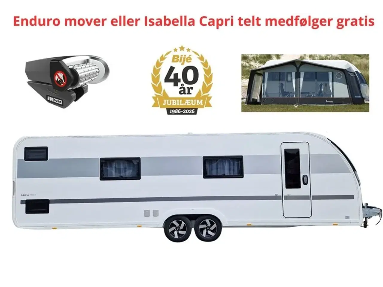 Billede 1 - 2023 - Adria Alpina 753 HK   Køb denne vogn og vælg mellem en gratis mover eller Isabella Capri telt