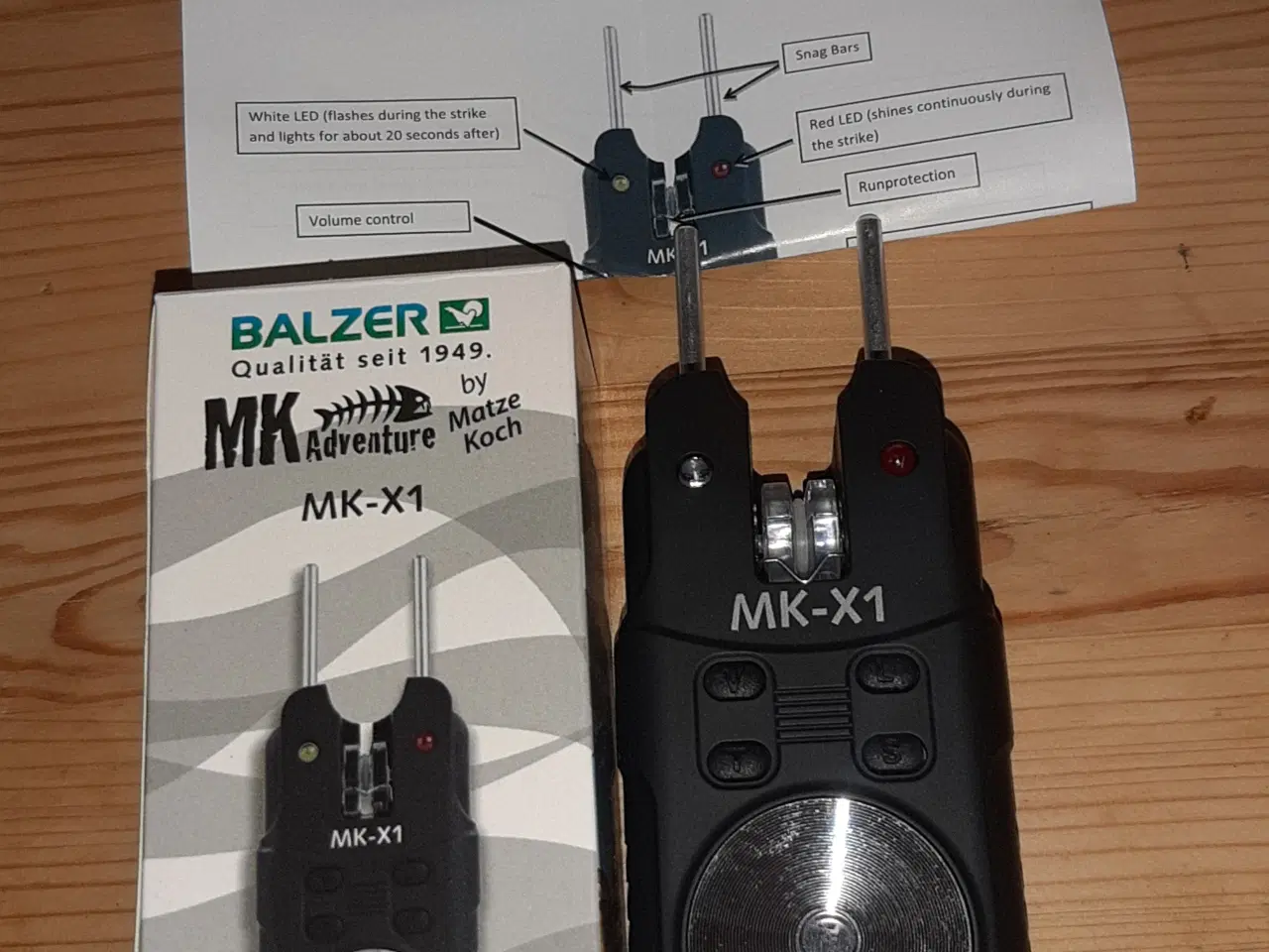 Billede 3 - Hjul Baitrunner, 2 bidmelder, line clip m.m. nyt.