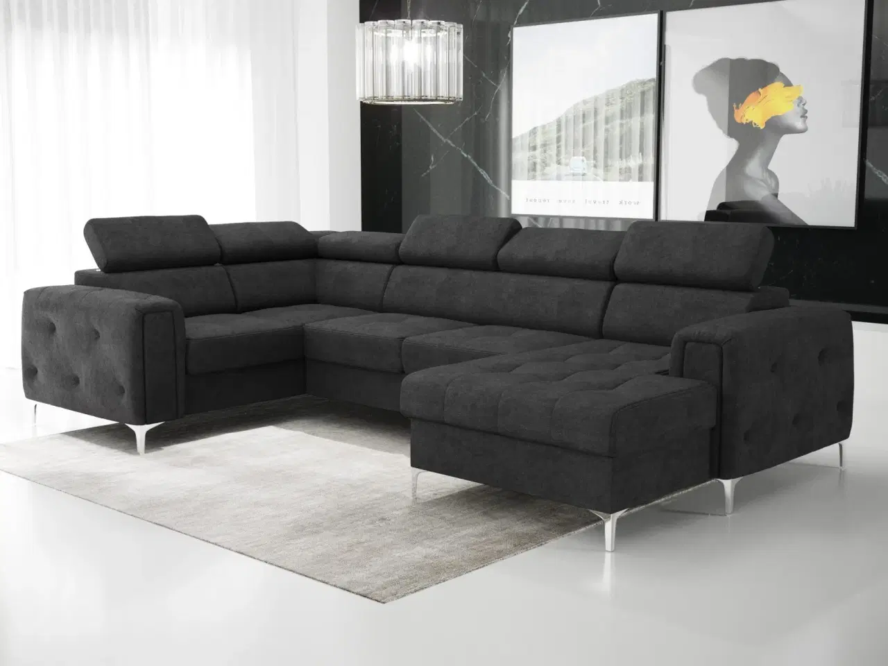 Billede 8 - ORIONIS MAX III HJØRNESOFA MED SOVEFUNKTION 165x320x185 CM