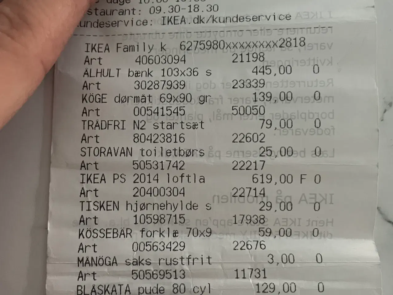 Billede 2 - Loftlampe helt ny