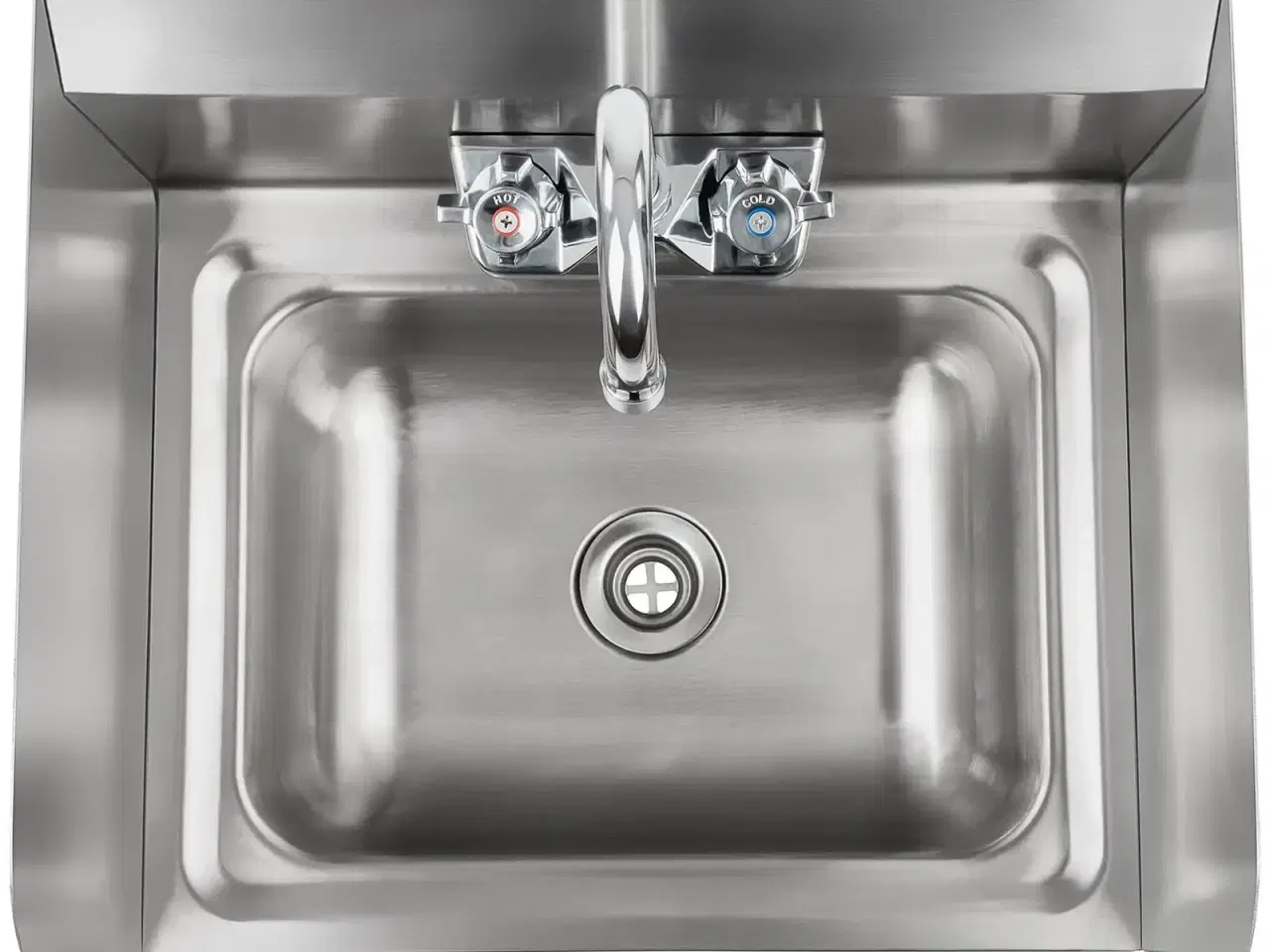 Billede 2 - Stålhåndvask til Vægmontering – 44 x 39 cm