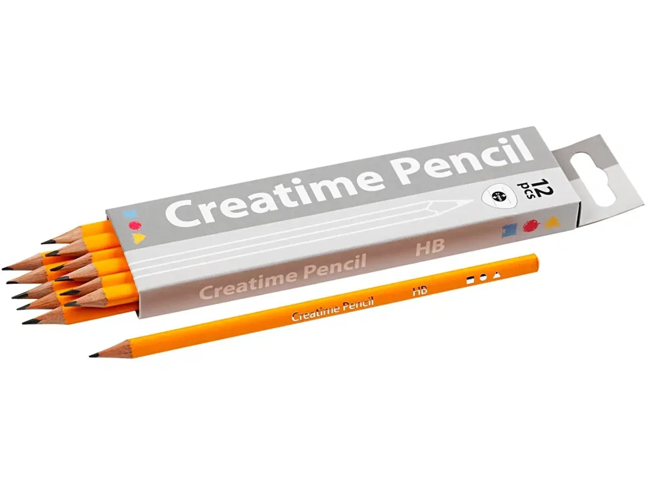 Billede 1 - Trekantede skoleblyanter, 12 stk. HB, 17,5 cm