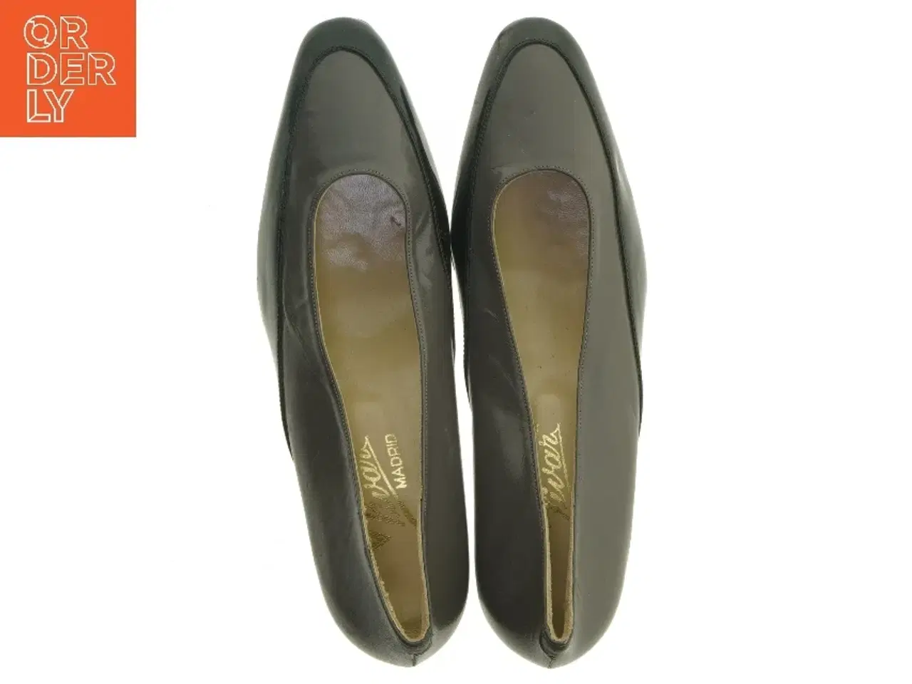 Billede 4 - Sorte læderpumps (str. 39)