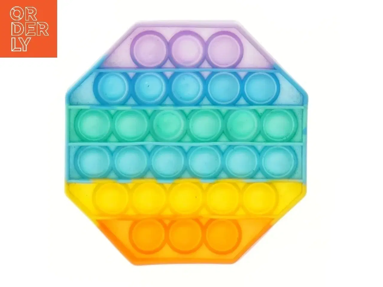 Billede 2 - Regnbue Fidget PopIt legetøj (str. Ø 13 cm)
