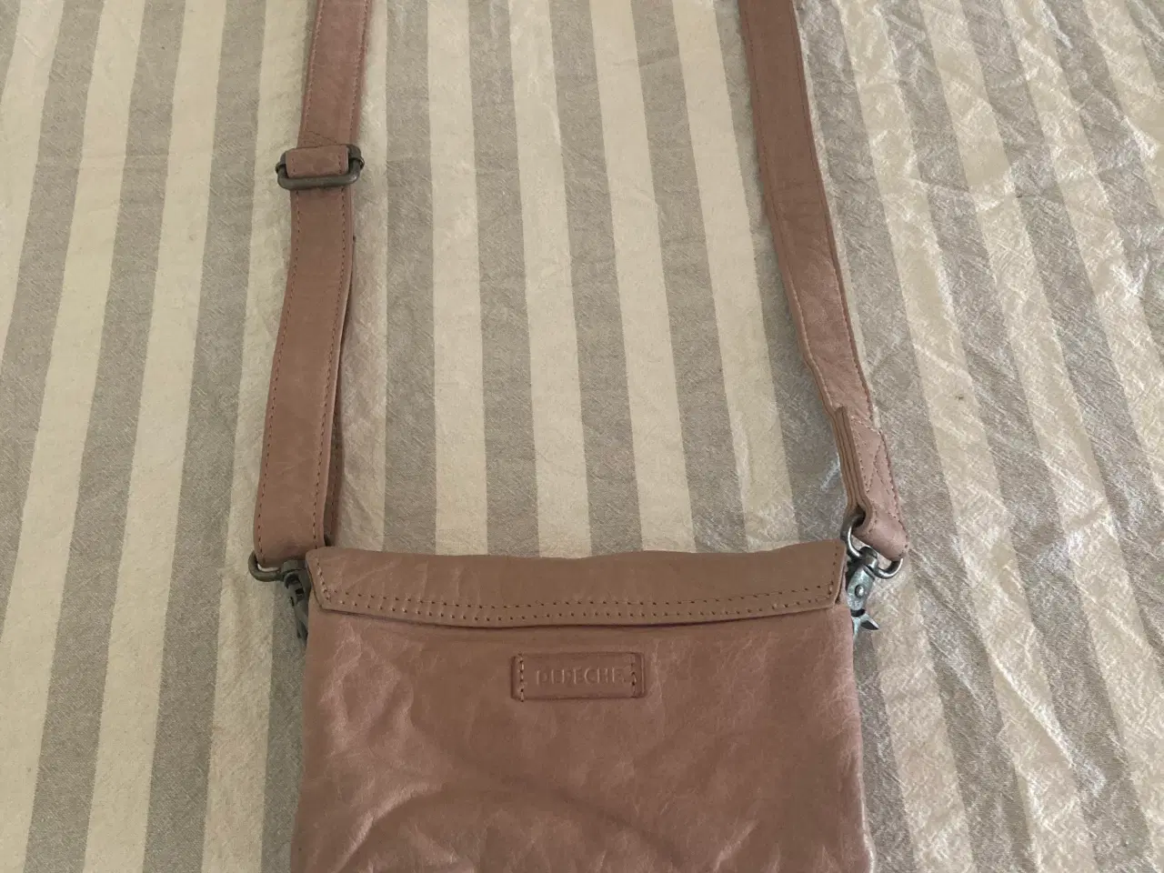 Billede 6 - Depeche læder crossbody taske – rosa