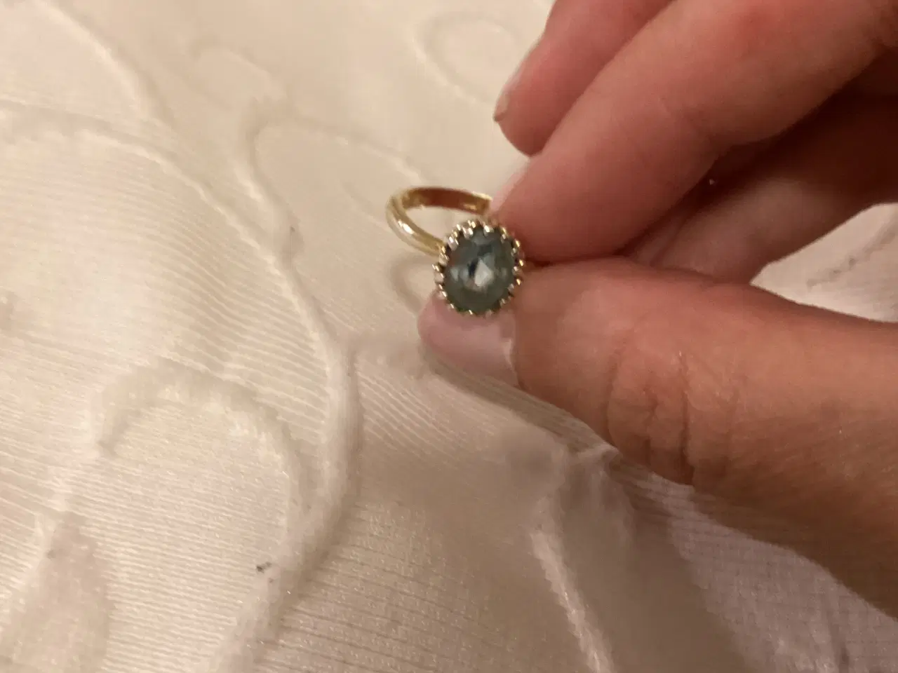 Billede 2 - Carre, blue topaz ring