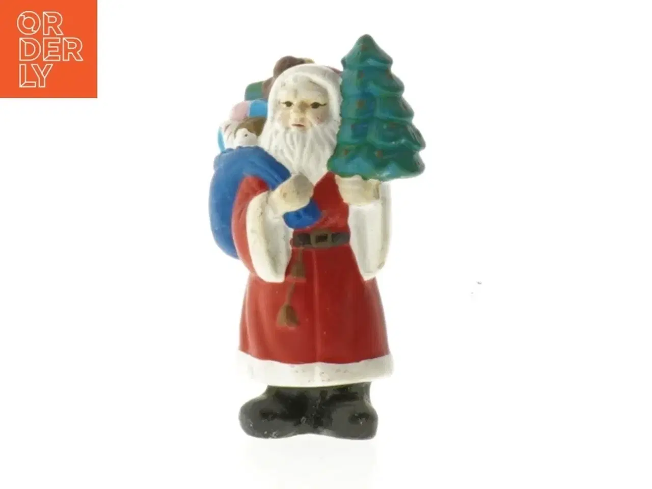 Billede 1 - Keramikjulemand figur (str. 11 cm)