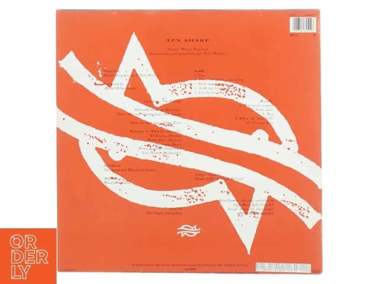 Billede 5 - Ten Sharp - &#39;Under The Water-Line&#39; Vinyl LP (str. 31 x, 31 cm)