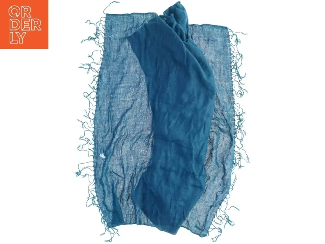 Billede 3 - Blåt tørklæde (str. 70 x, 170 cm)