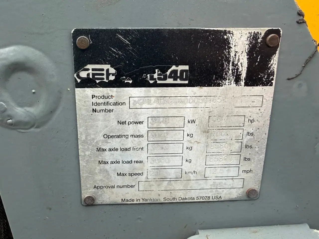 Billede 12 - Gehl 540 2,2L Yanmar motor 45 HK