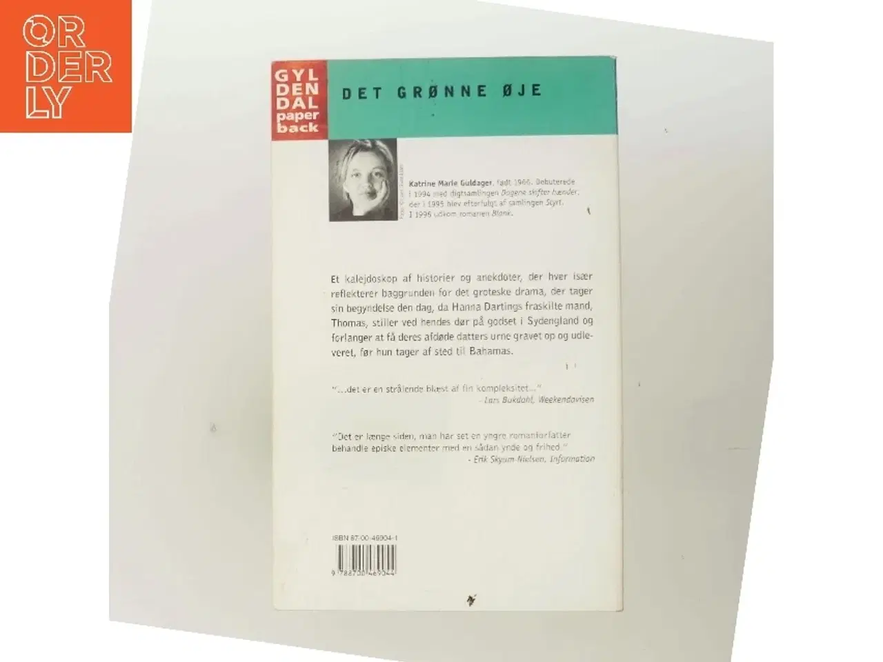 Billede 3 - Det grønne øje : roman af Katrine Marie Guldager (Bog)