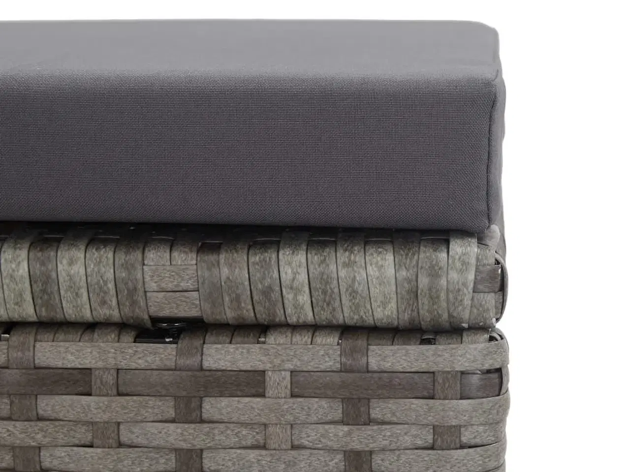 Billede 6 - Havetaburetter 2 stk. med hynder polyrattan antracitgrå