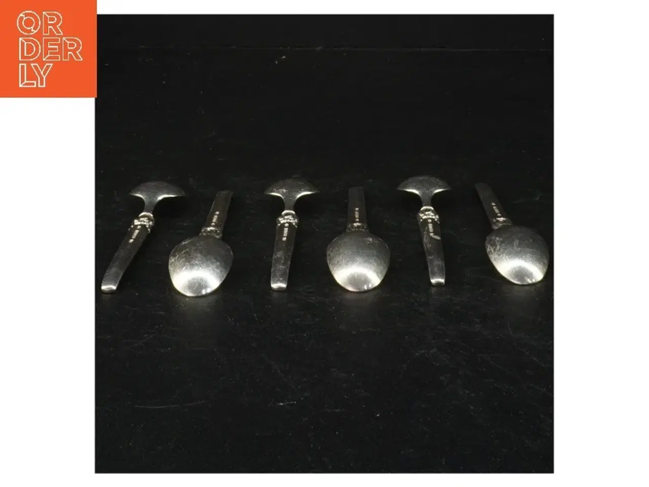 Billede 3 - Sølvskeer med mønster (str. 12,5 cm)