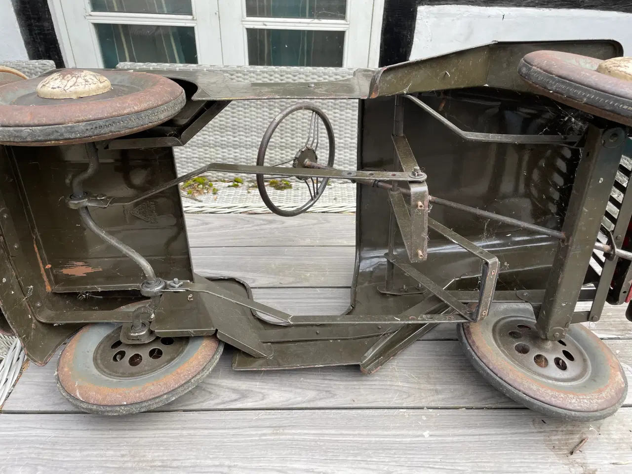 Billede 10 - Gl. pedalbil / trædebil militær Jeep