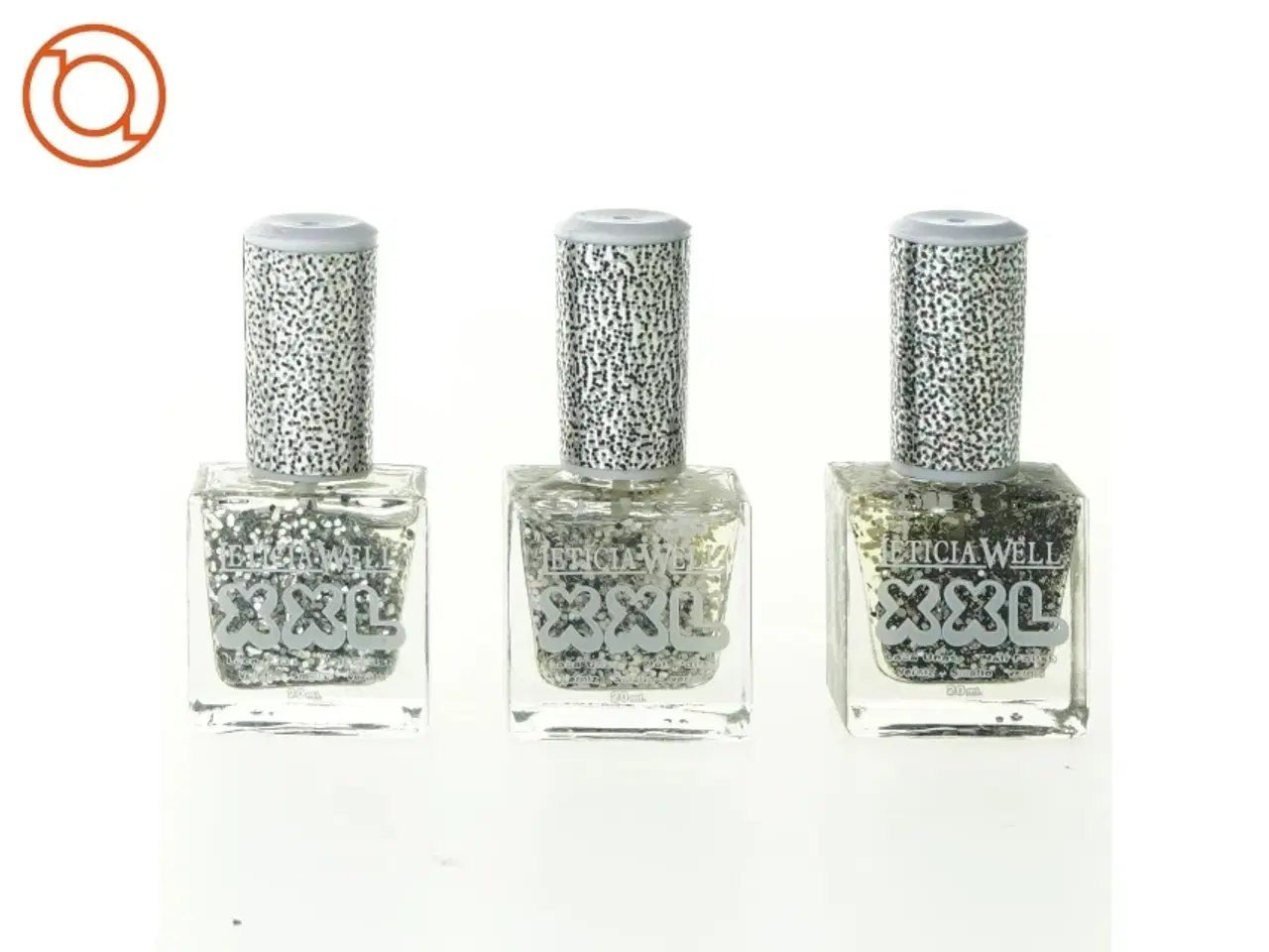 Billede 1 - Neglelak med sølvglimmer fra Leticia Well (str. 8 x 4 cm)