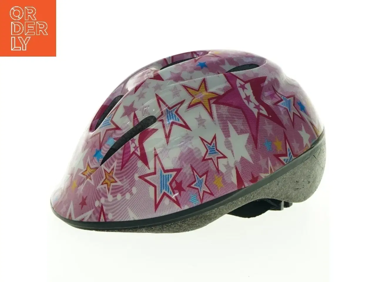 Billede 1 - Børnecykelhjelm med stjernemønster