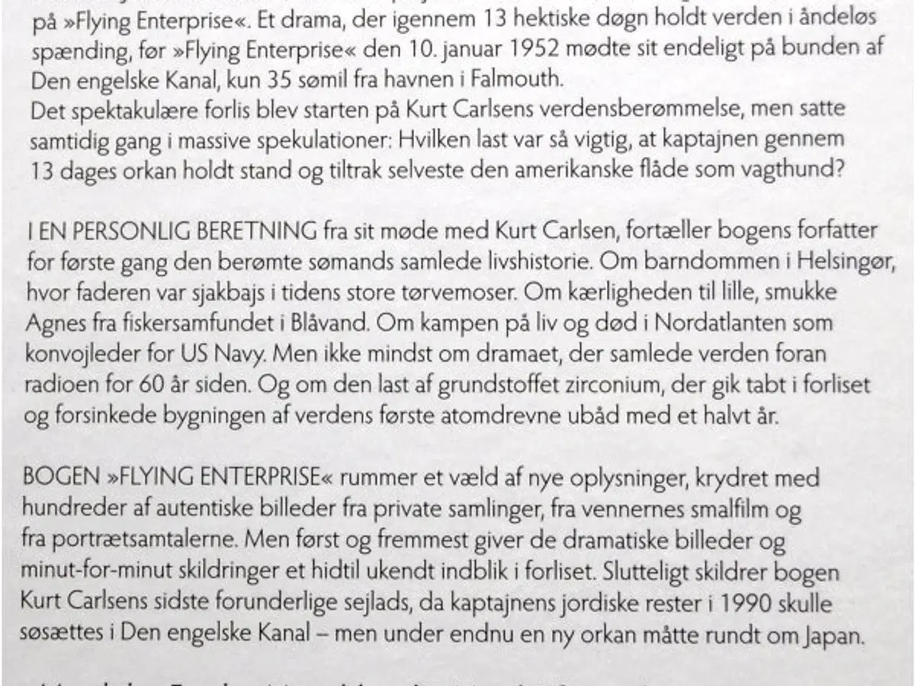 Billede 3 - FLYING ENTERPRISE & Kurt Carlsen  