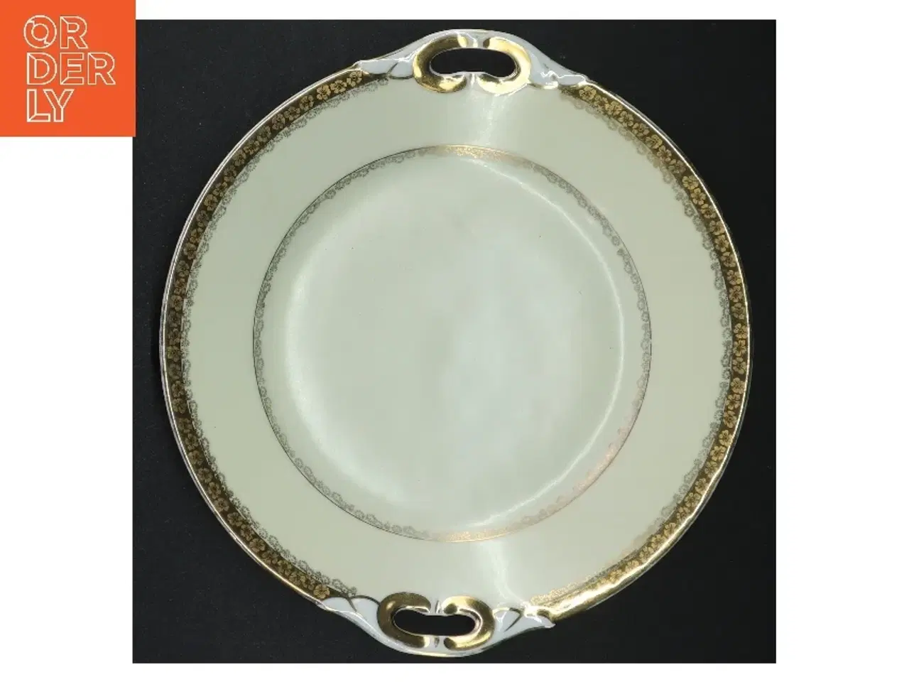 Billede 1 - Porcelænsfad med håndtag