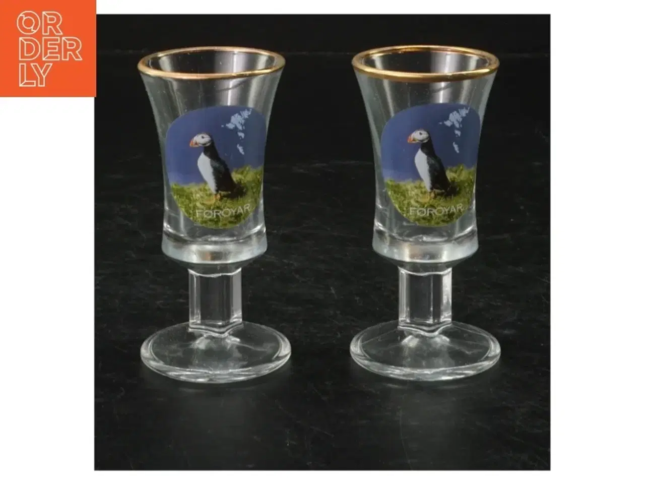 Billede 1 - Souvenir snapseglas (str. H. 9 cm. ø. 4,5 cm)