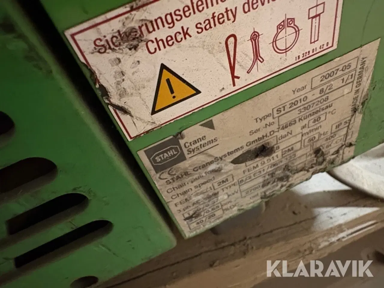 Billede 8 - Kæde taljer m. Løbekatte Stahl St20