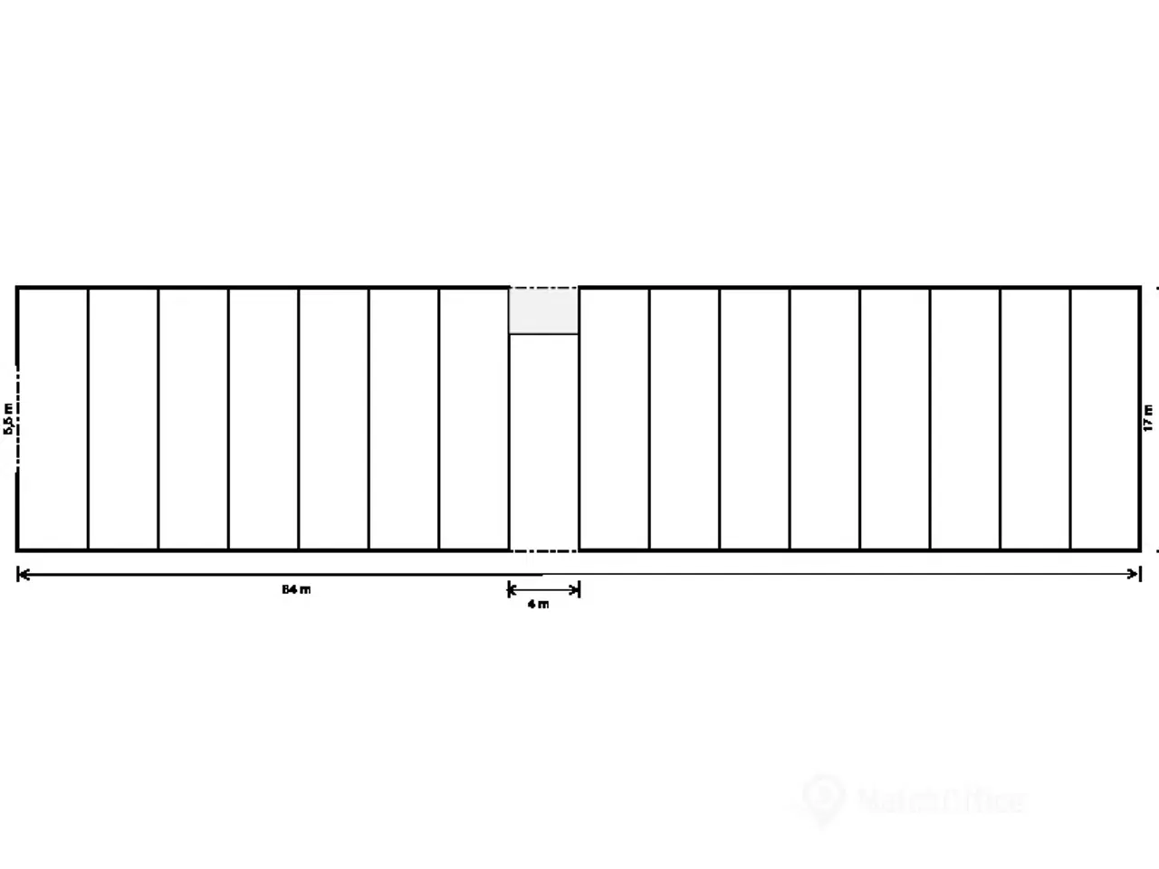 Billede 4 - Lager (1.050m2) med lille kontor/administrationslokale (12 m2) - Kan evt. opdeles.