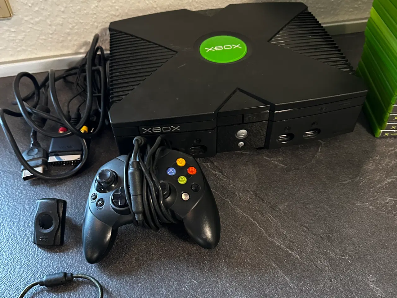 Billede 4 - Xbox Original pakke med rat, pedaler og 20 spil