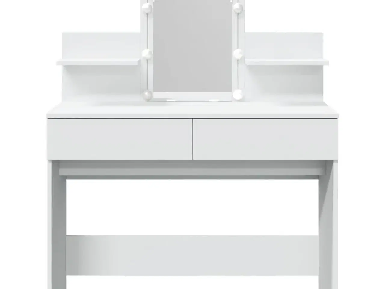 Billede 5 - Makeupbord med LED-lys 100x40x130 cm hvid