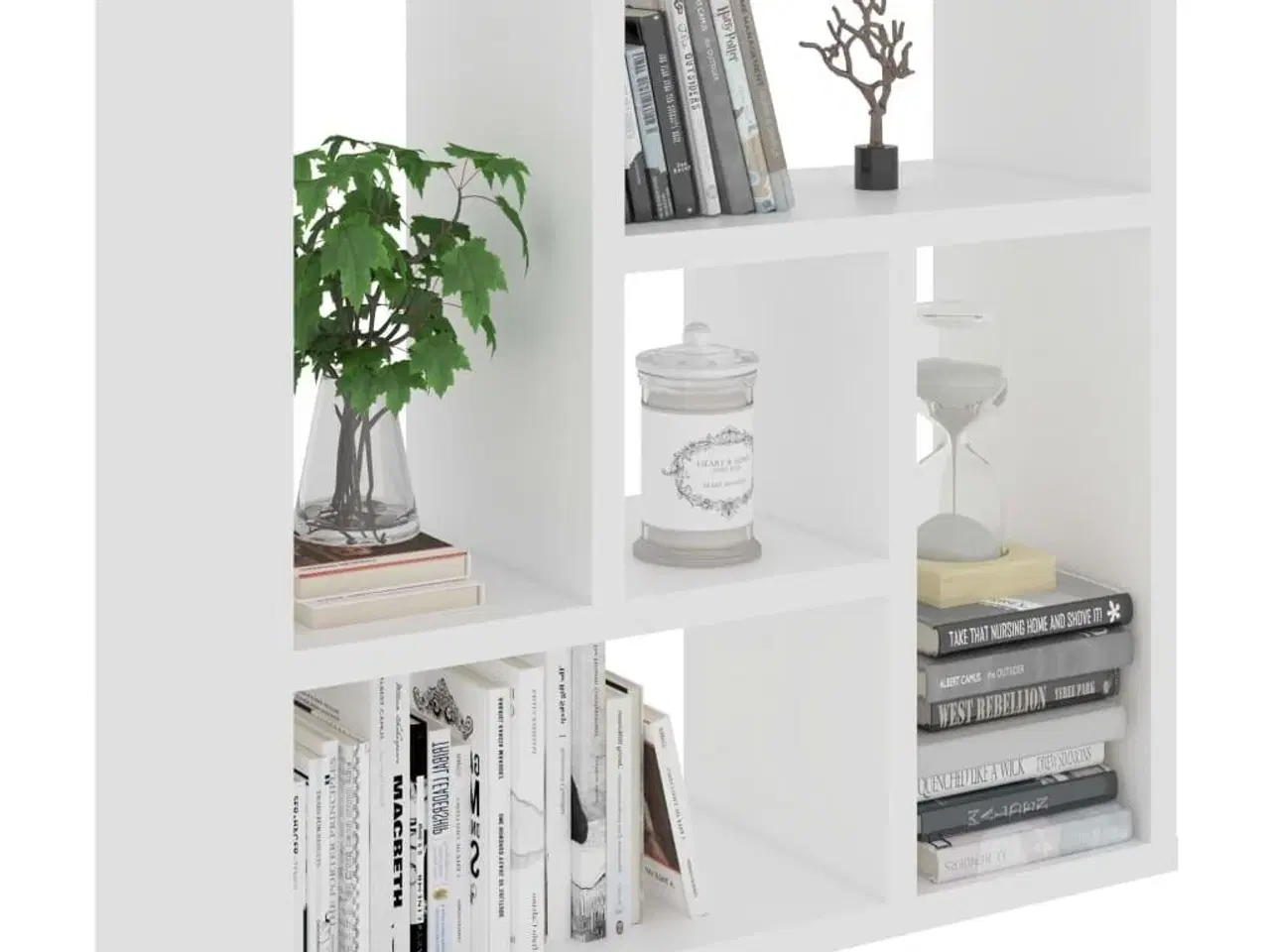 Billede 3 - Vægreol 45,1x16x45,1 cm konstrueret træ hvid