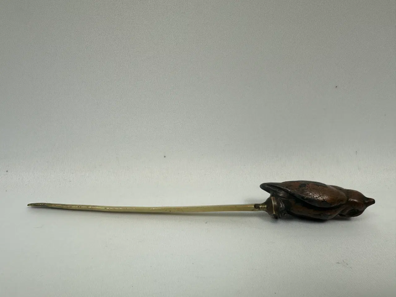 Billede 8 - Vintage brevåbner / brevkniv i messing m. ugle