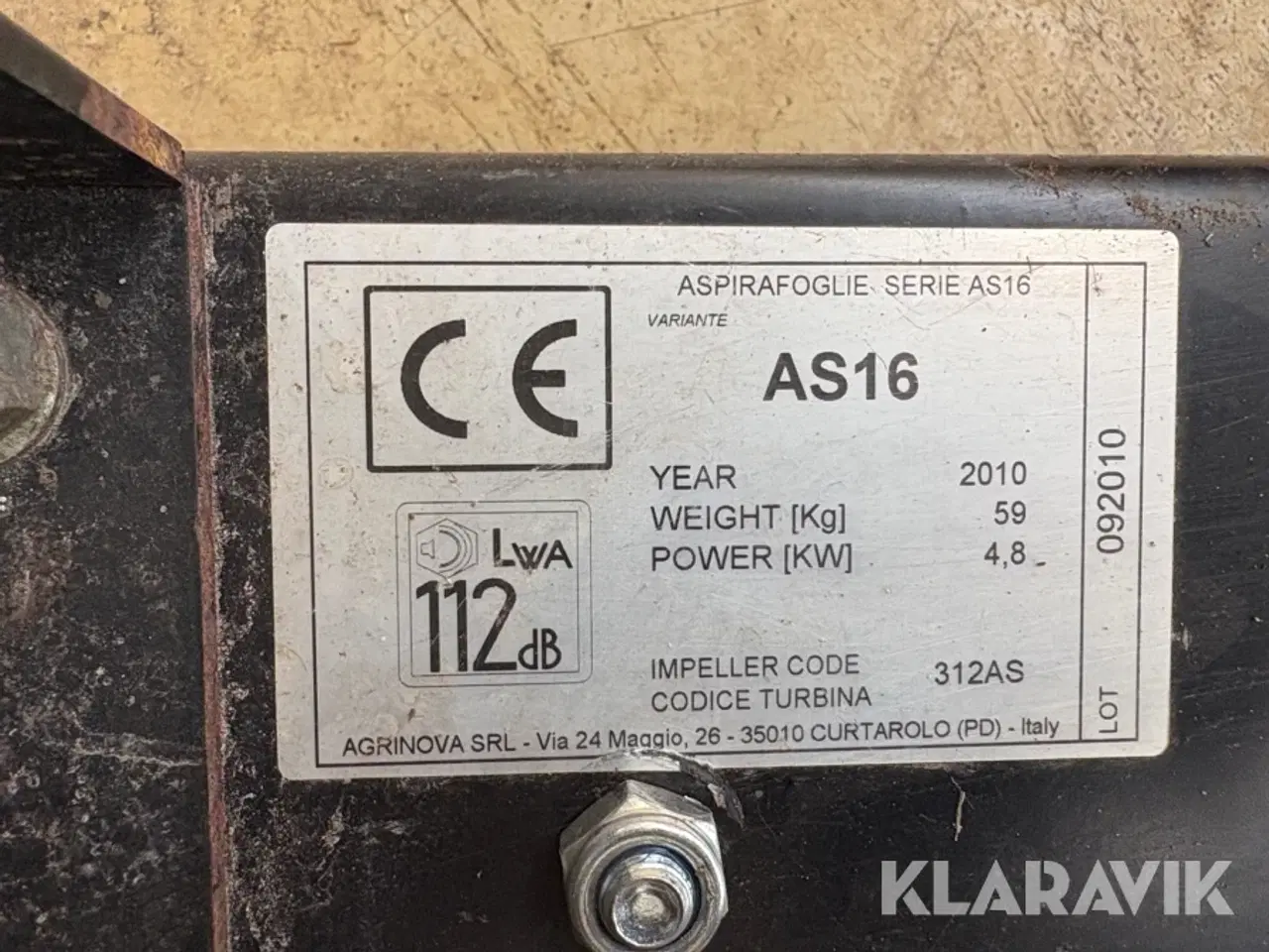 Billede 9 - Løvsuger Agrinova SRL AS16