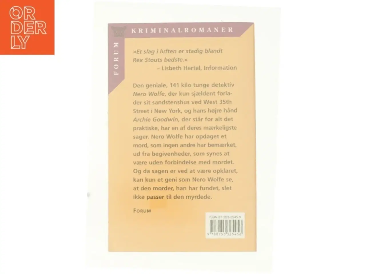 Billede 2 - Et slag i luften af Rex Stout (Bog)