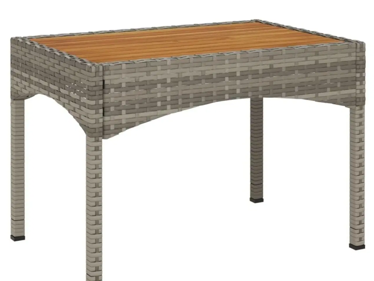 Billede 3 - Havestole med lænefunktion 2 stk. med bord polyrattan grå