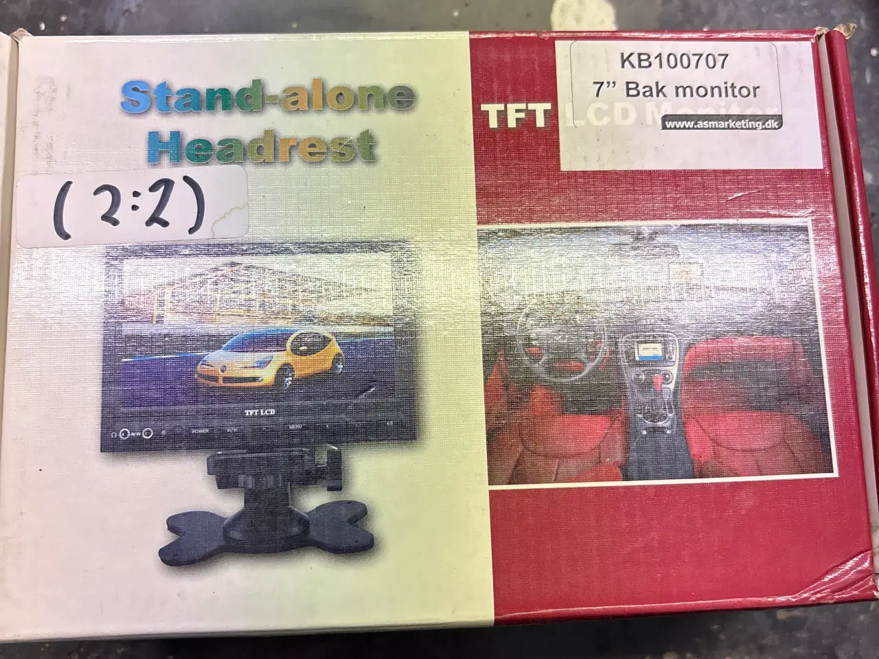 Billede 1 - TFT 7 tommer bakkamera skærm