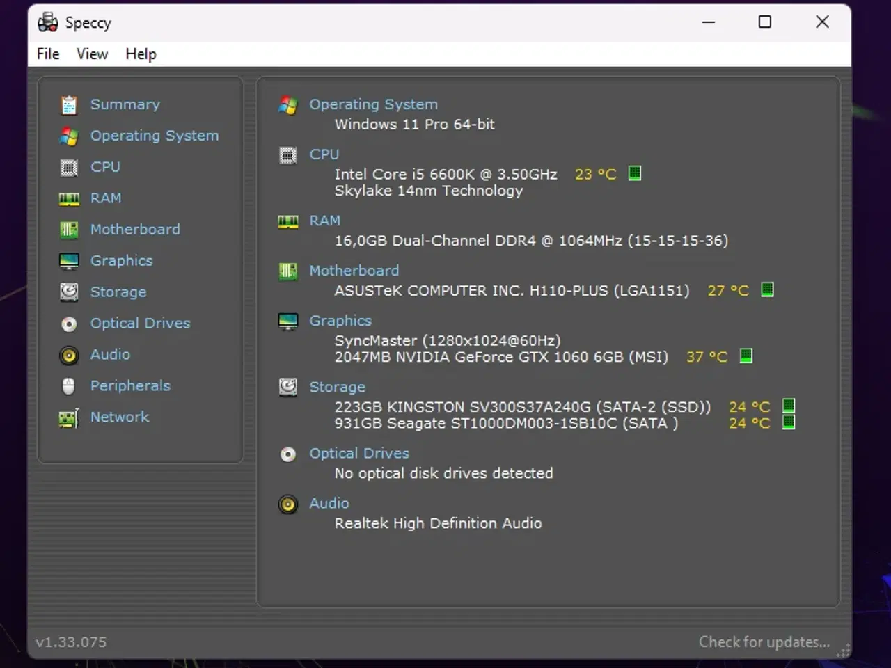 Billede 7 - Entry Gamer, i5-6600K, 3.90 GHz, GTX 1060, 16 GB